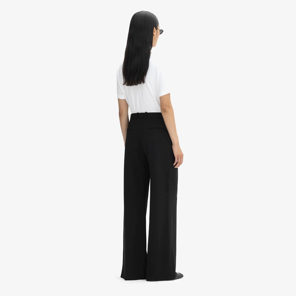 Wide Leg Trousers 'Black'