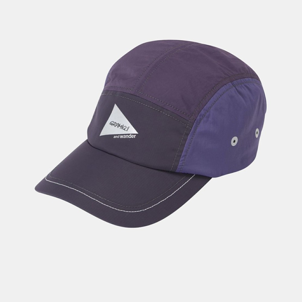 Gramicci x And Wander Patchwork Wind Cap 'Multi-Purple'