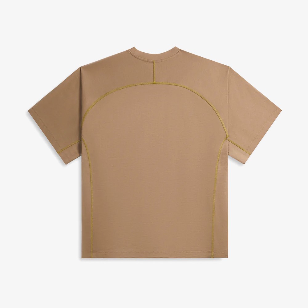 Tatreez Logo Contrast Stitched Surf T-Shirt 'Khaki'