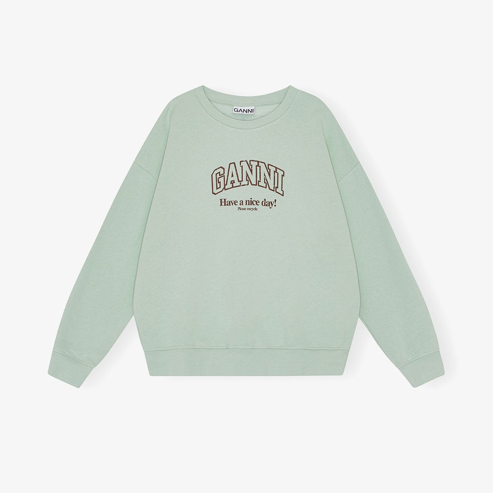 Isoli Ganni Oversized Sweatshirt 'Mint'