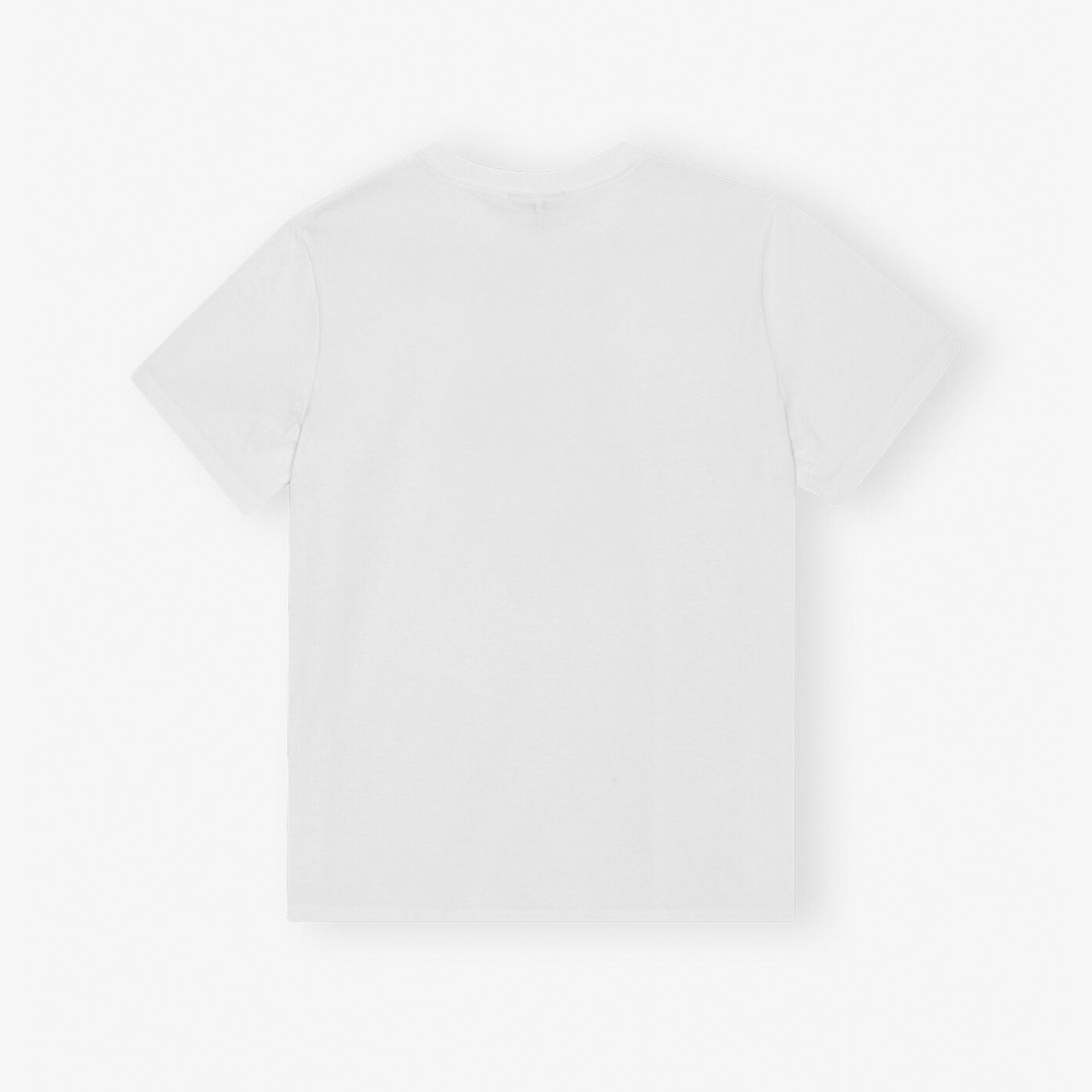 Basic Jersey Kittens Relaxed T-shirt 'White'