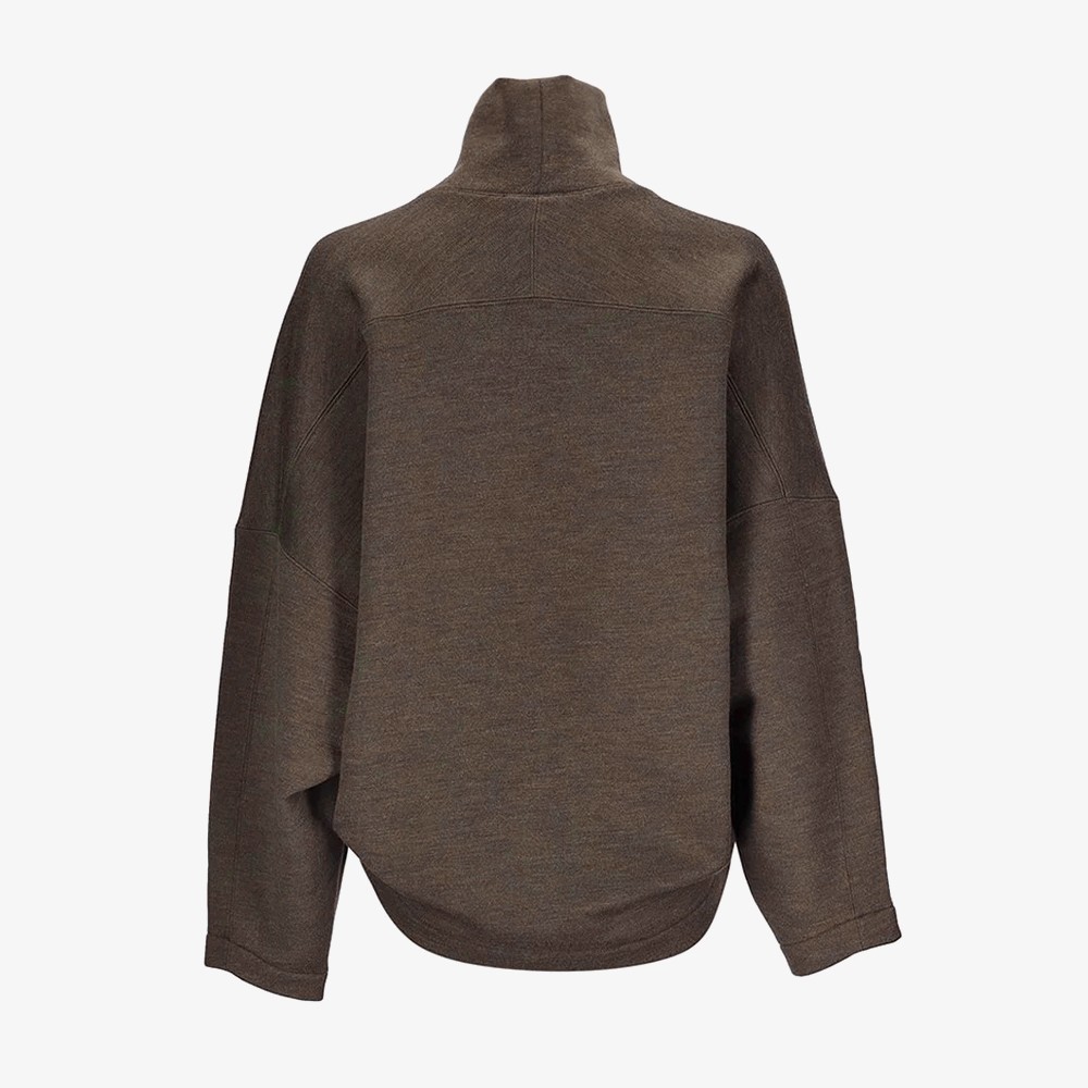 High Neck Sweatshirt 'Brown'