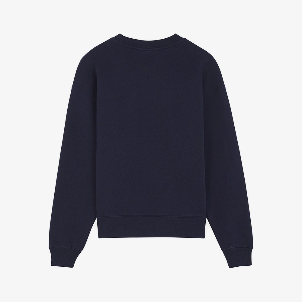 Strawberry Leaf Comfort Sweatshirt 'Navy Blue'