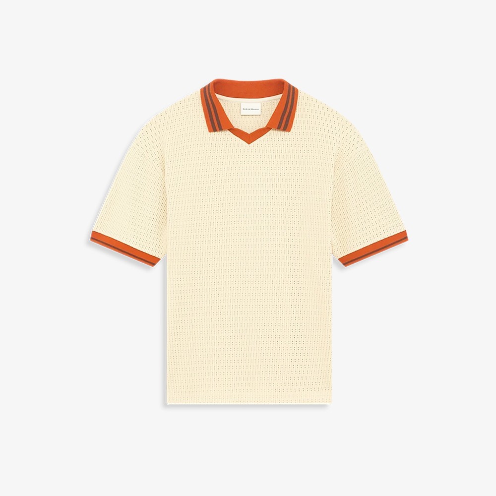 Le Polo Ajouré 'Beige'