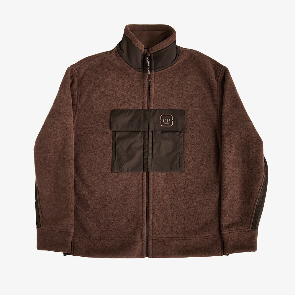 Metropolis Series Bonded Polar Fleece Zipped 'Brown'