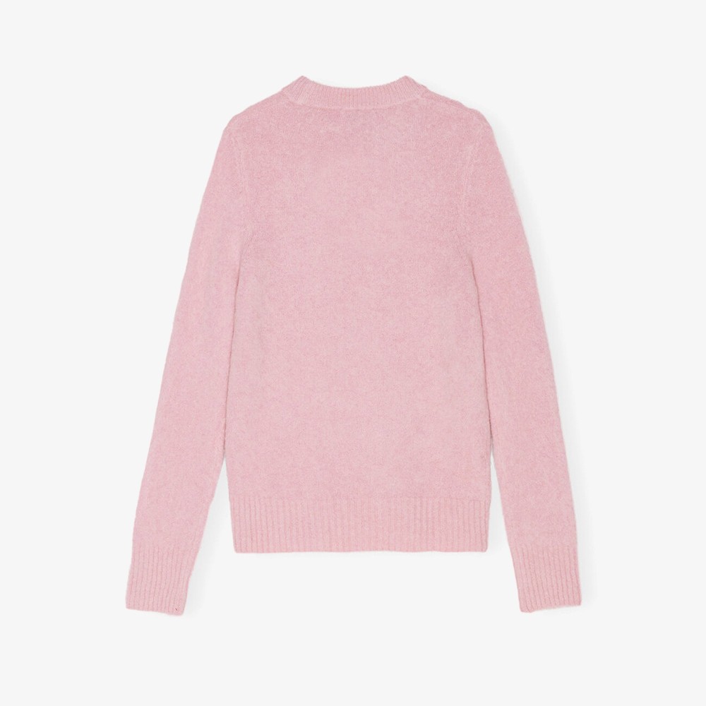 Brushed Alpaca O-neck 'Pink'