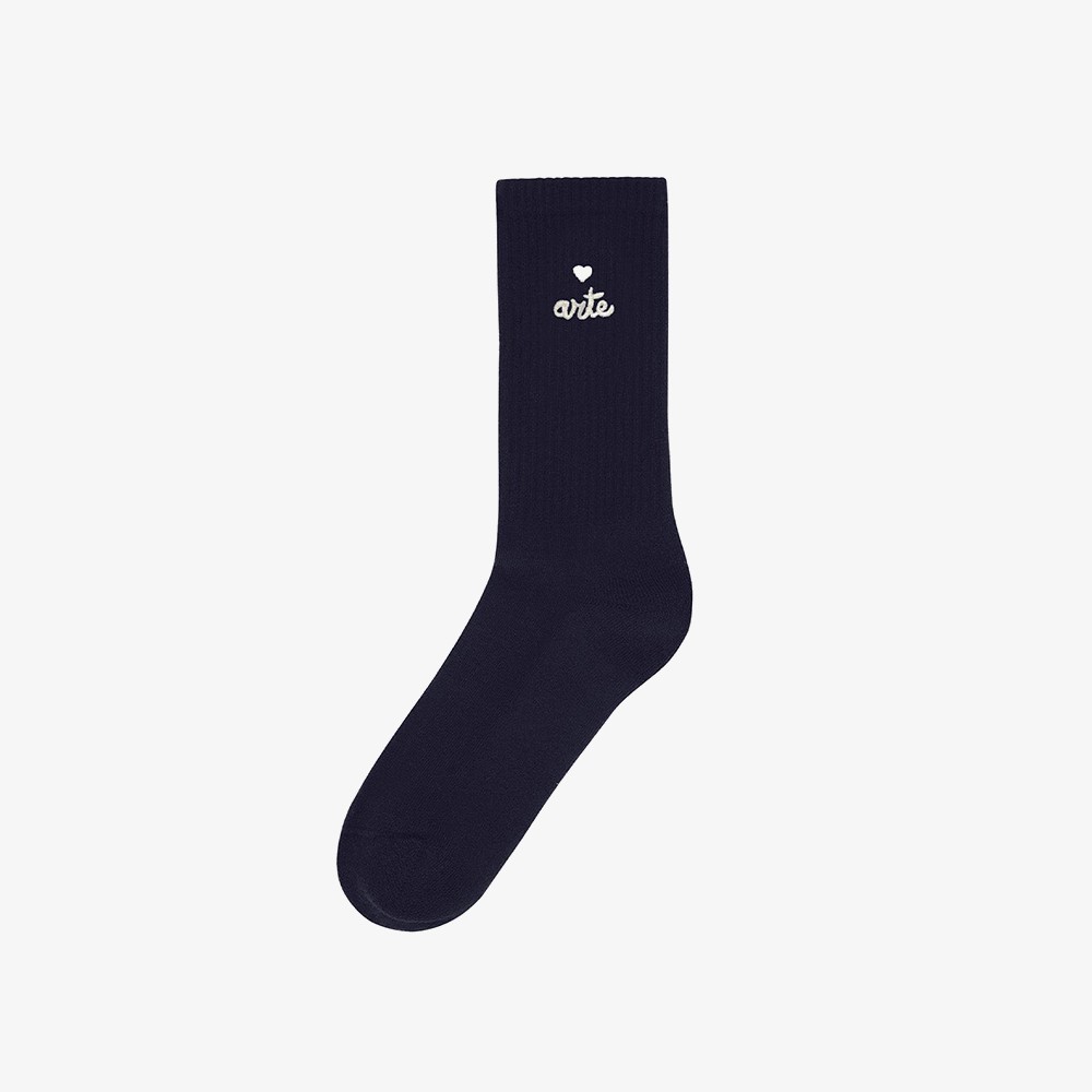 Heart Logo Socks 'Navy'