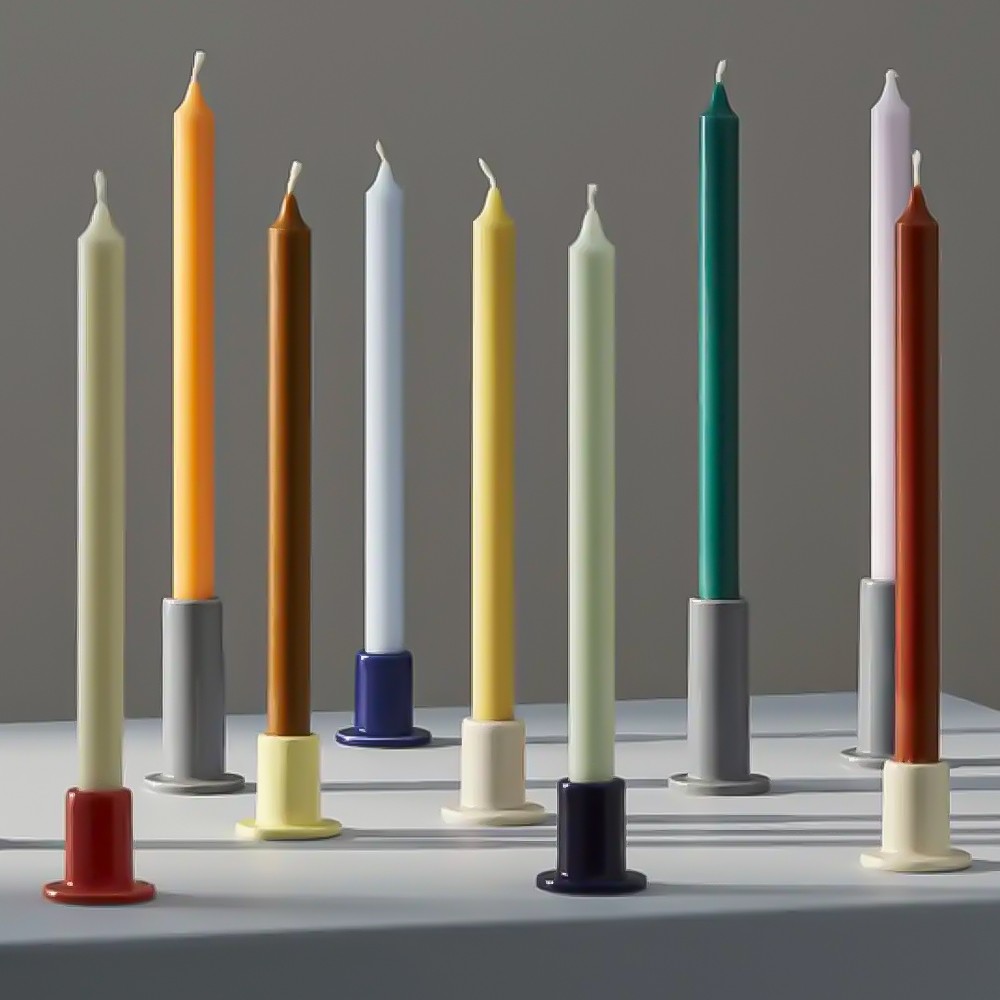 Gradient Candle-Set of 7 'Green'