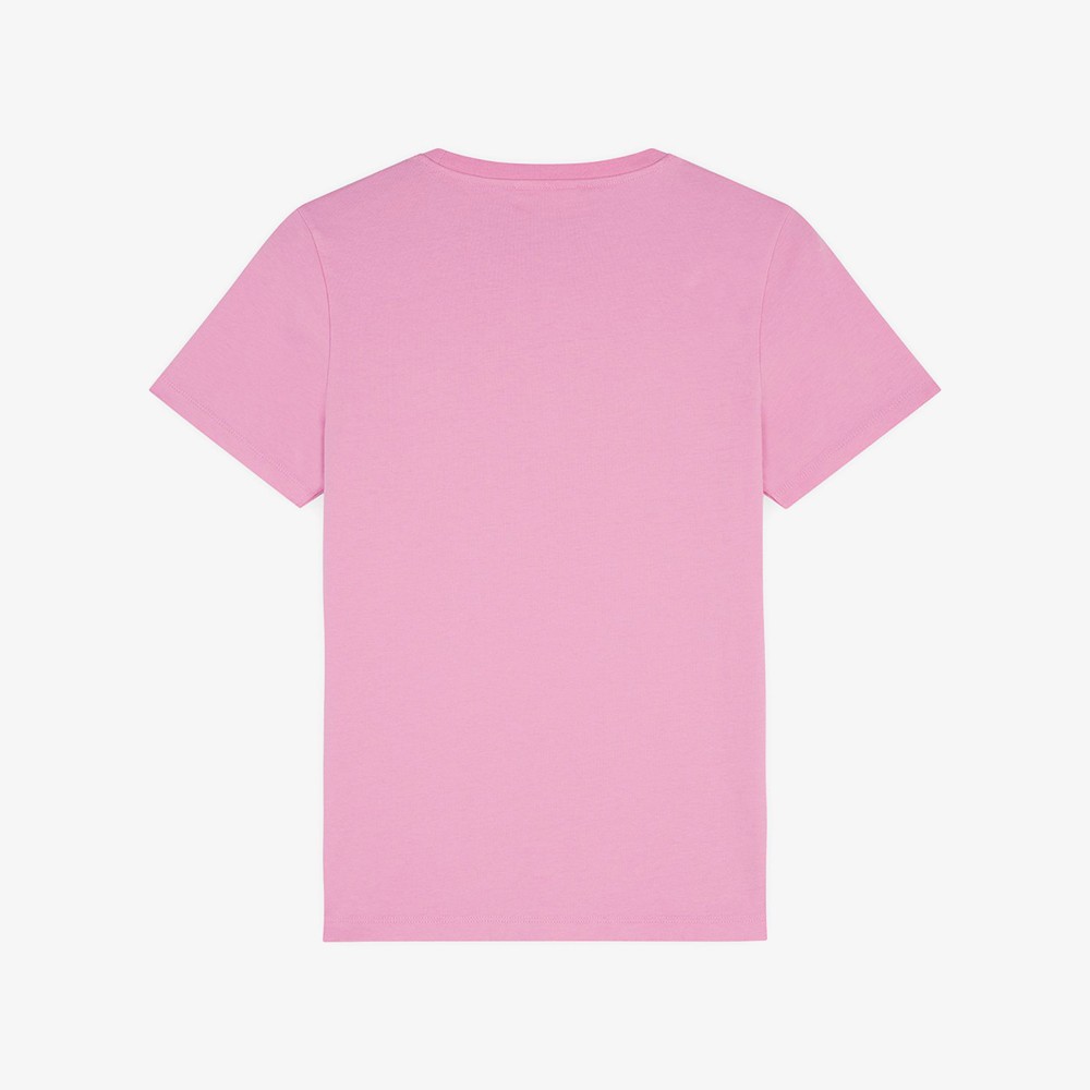 Fox Head Patch Regular T-Shirt 'Fae Pink'