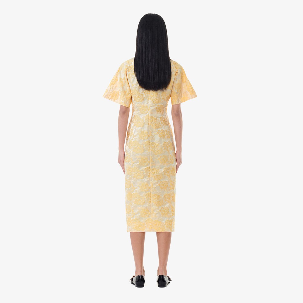 Botanical Jacquard Dress