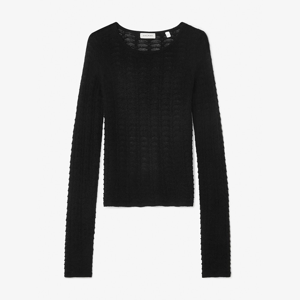 Wool Lace Top 'Black'