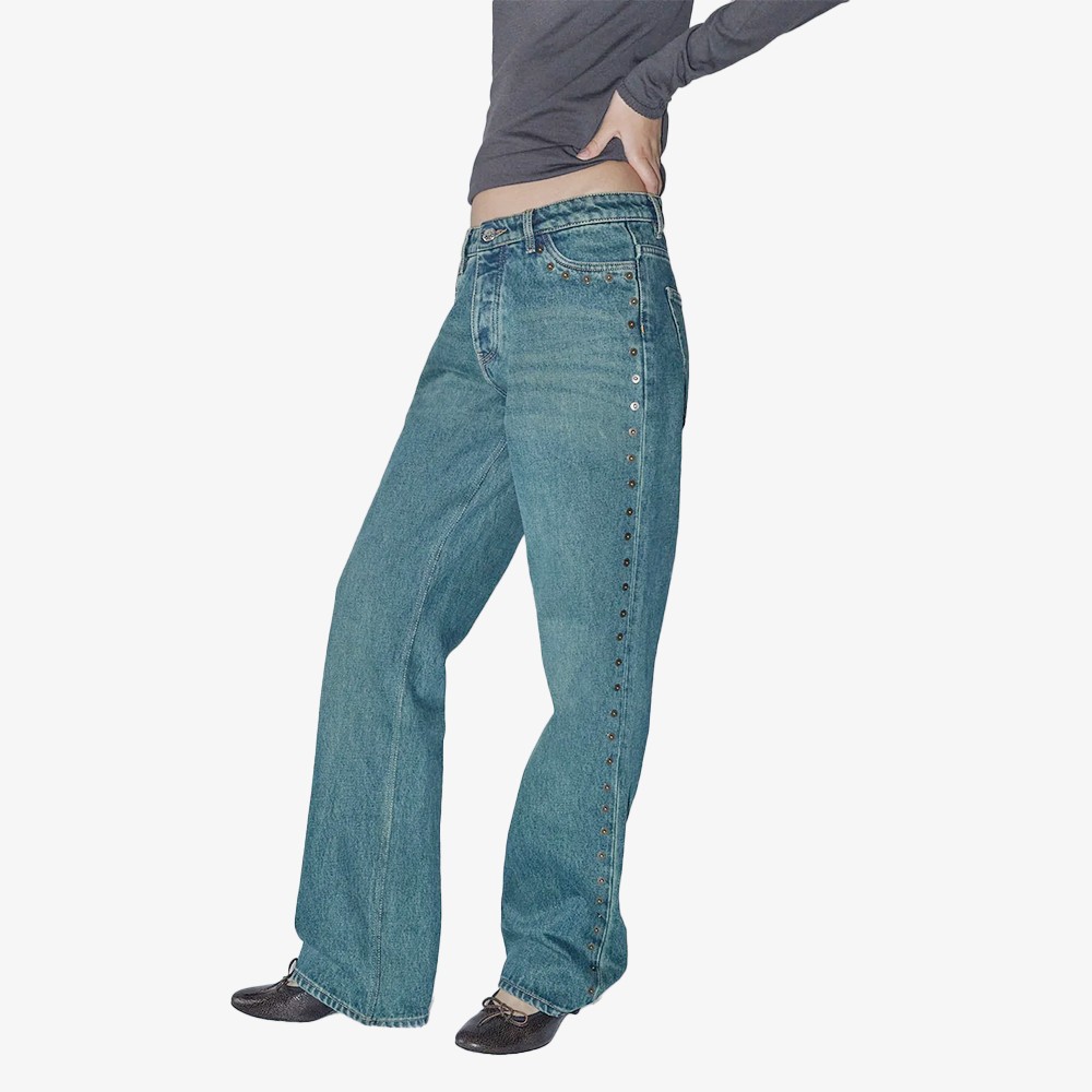 Crowd Trousers 'Green Denim'