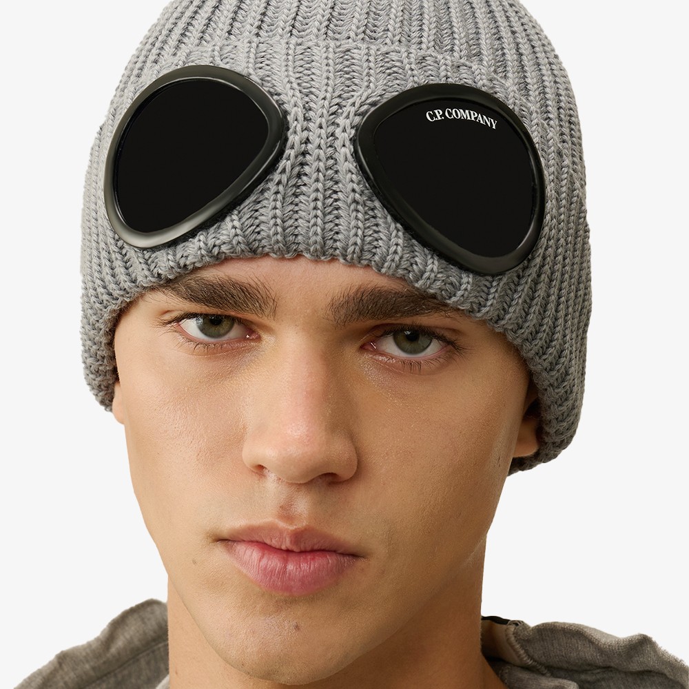 Extra Fine Merino Wool Goggle Beanie 'Griffin Grey'