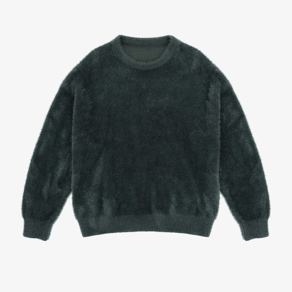 Shaggy Knit Crew 'Black'