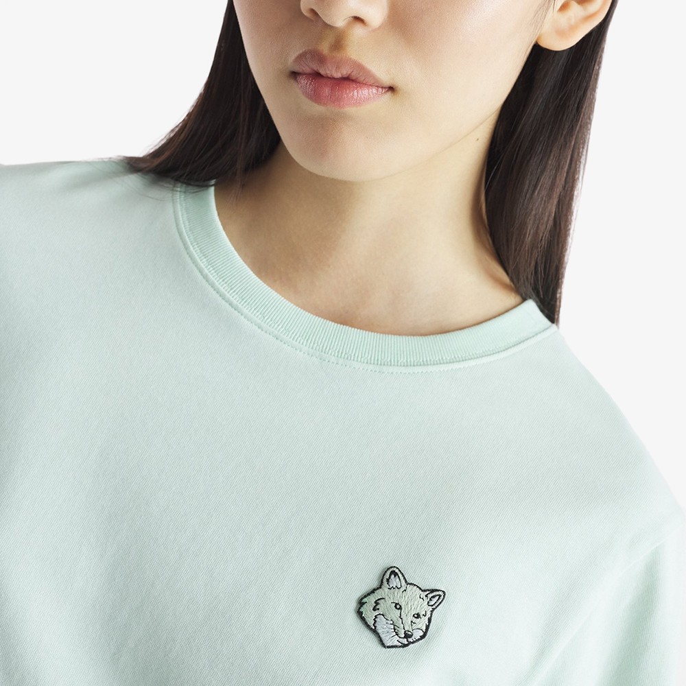 Bold Fox Head Patch Comfort T-Shirt 'Peppermint'