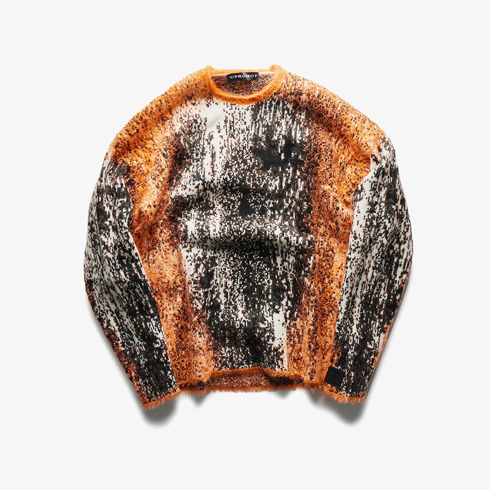 Gradient Hairy Knit Sweater
