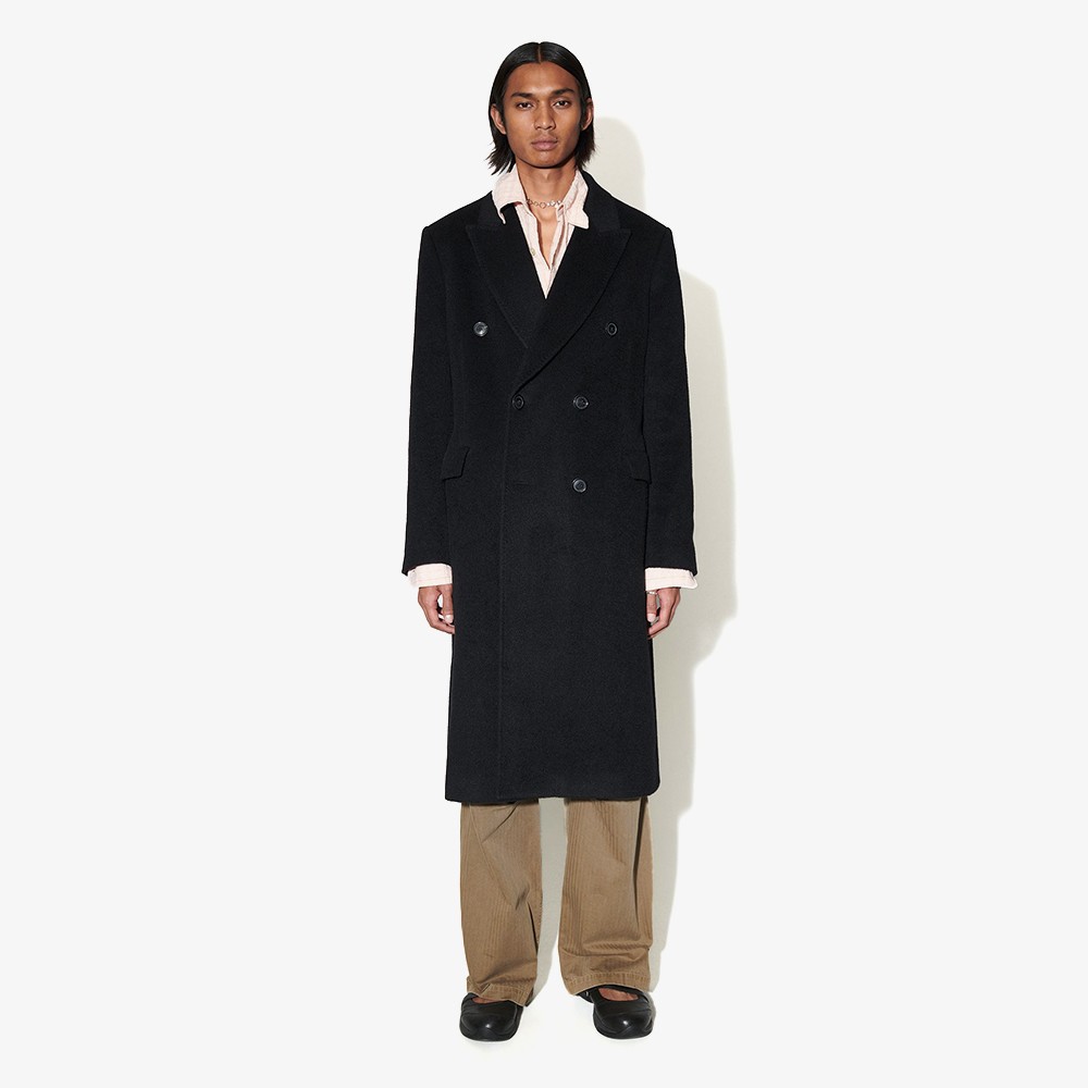 Our Legacy Whale Coat Black Hairy Wool - Listener