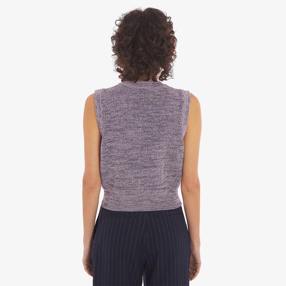 Handwriting Cropped Vest