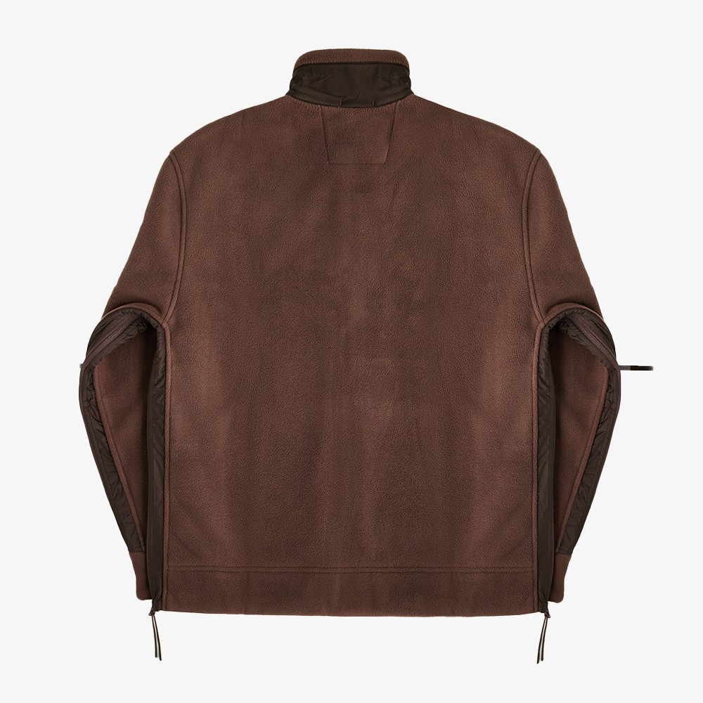 Metropolis Series Bonded Polar Fleece Zipped 'Brown'