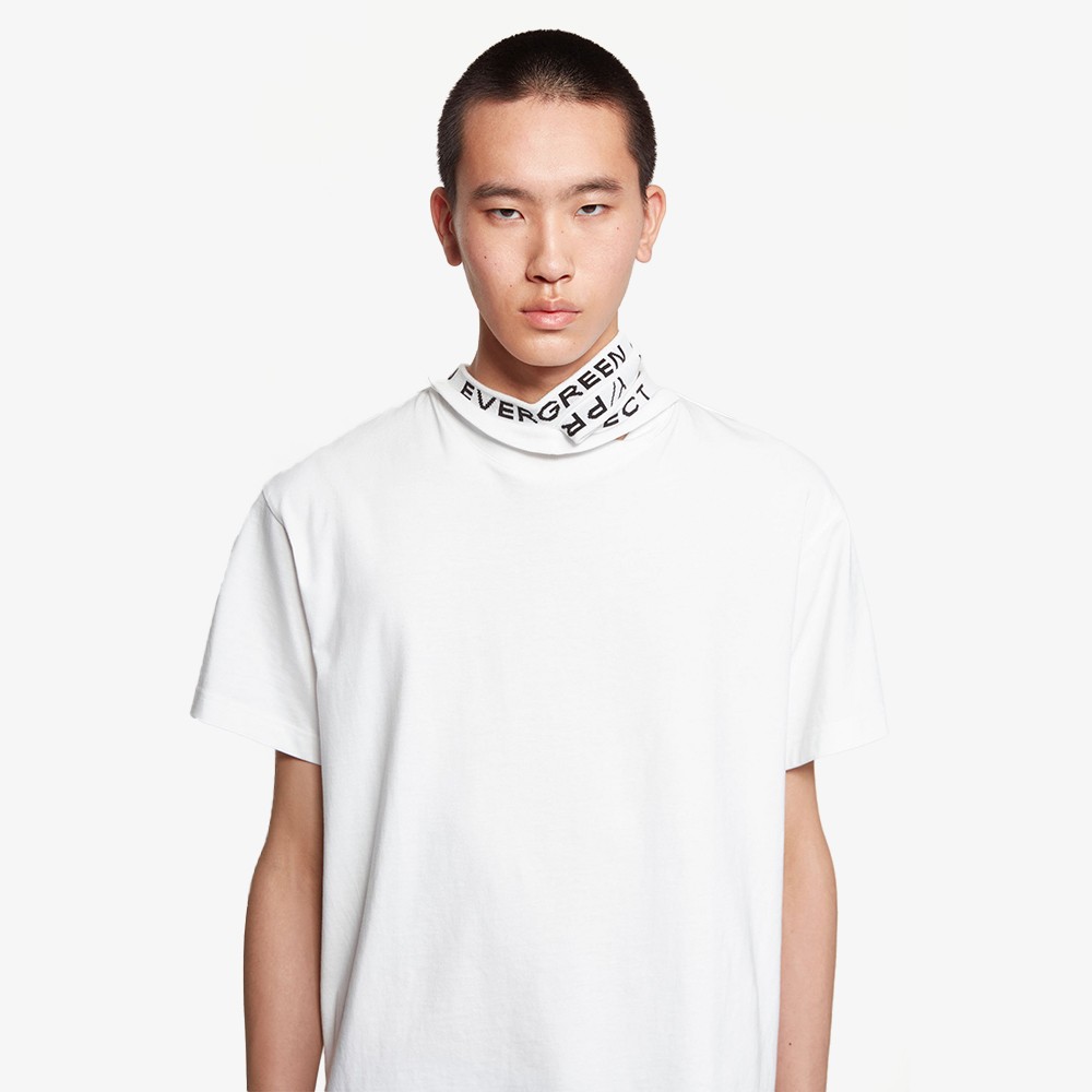 Evergreen Triple Collar T-shirt 'White'