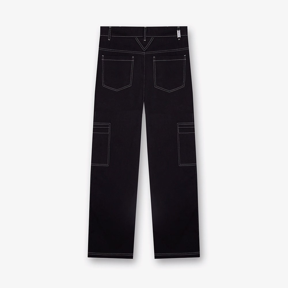 Contrast Stitch Pant 'Jet Black'