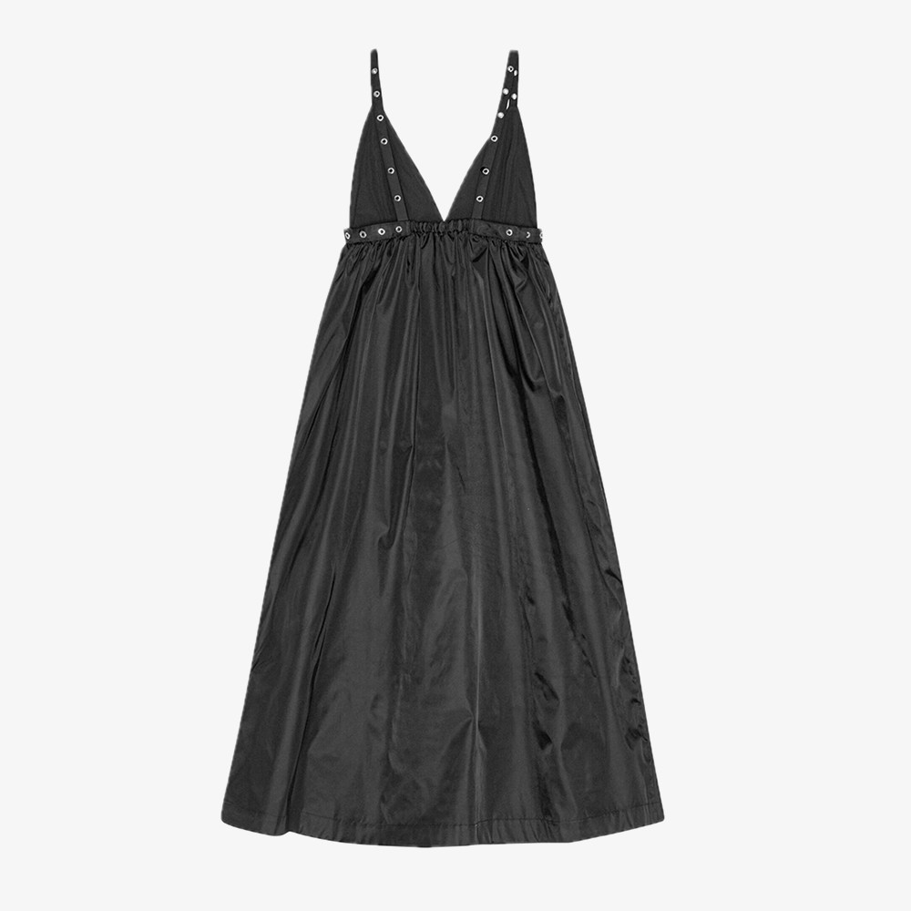 Duchesse Nylon Strap Dress 'Black'