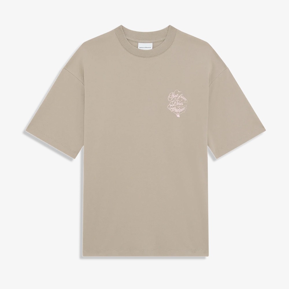 Le T-Shirt Slogan Vignes 'Beige'