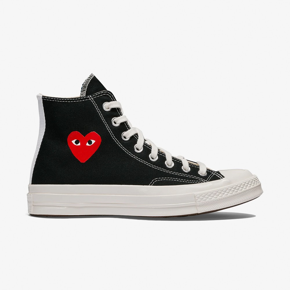 Small Red Heart High Top 'Black'