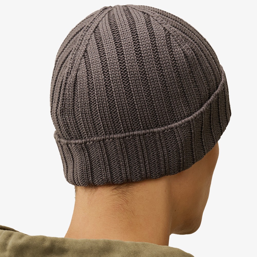 Extra Fine Merino Wool Logo Beanie 'Boulevard'