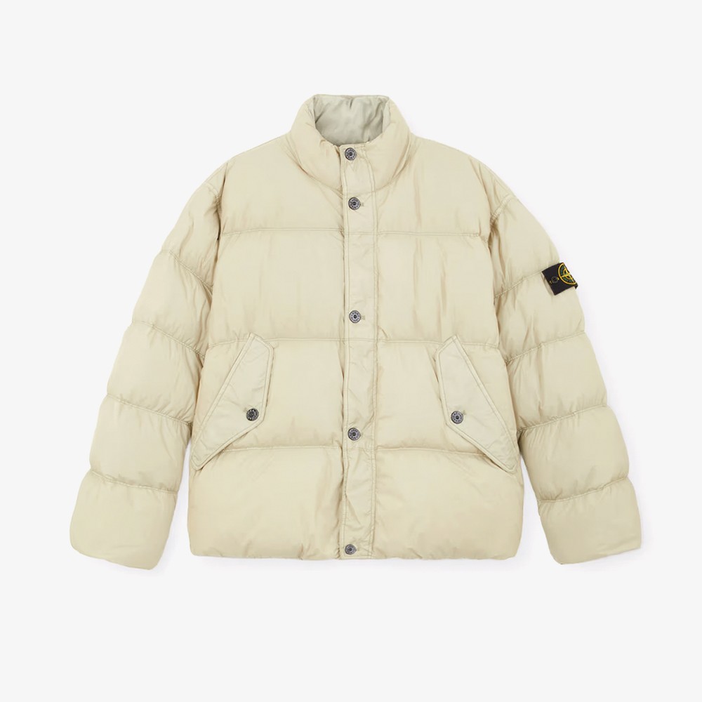 Wind-Resistant Light Down Blouson 'Off White'