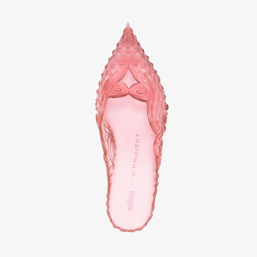 Melissa Point Mules 'Transparent Pink'