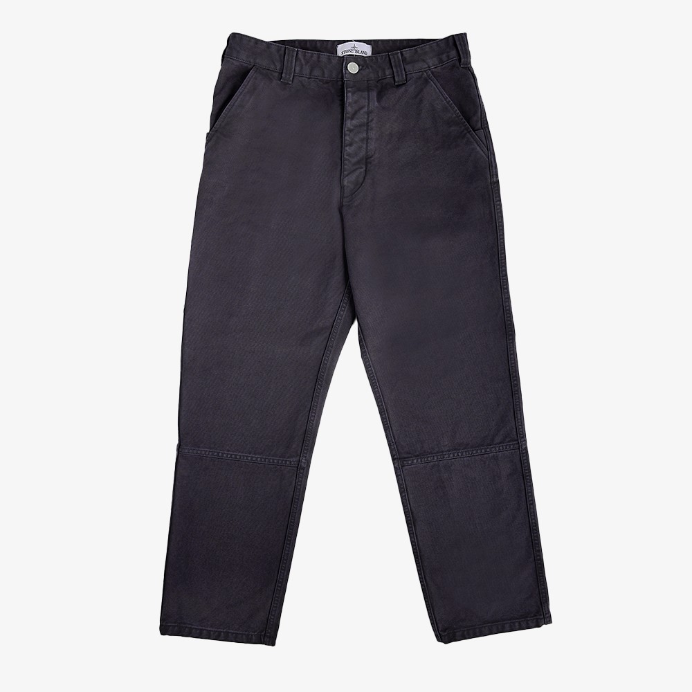 Chino Pants with Worn Effects 'Ink Blue'