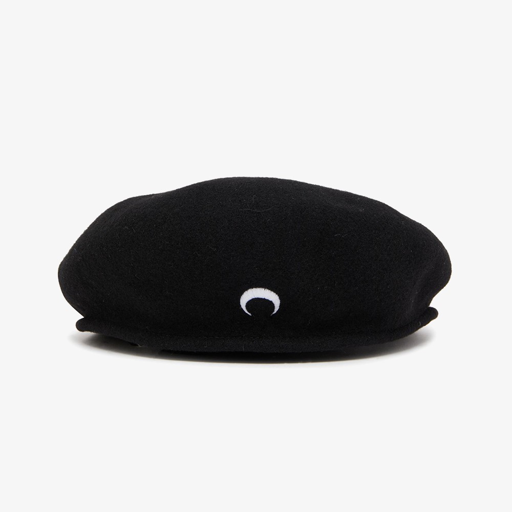 Embroidered French Beret 'Black'