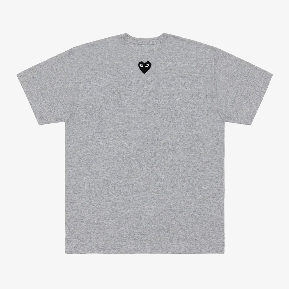 T-Shirt Black Emblem Knit 'Top Gray'