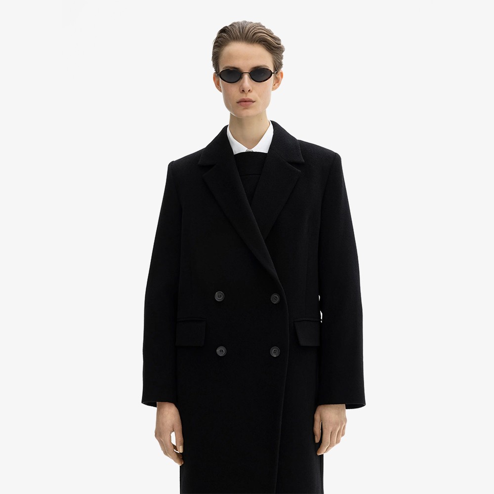 Double Breasted Coat 'Black'