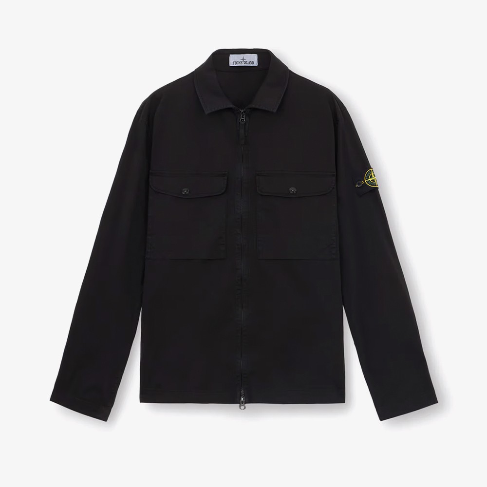 Overshirt with Zip Fastening 'Black'