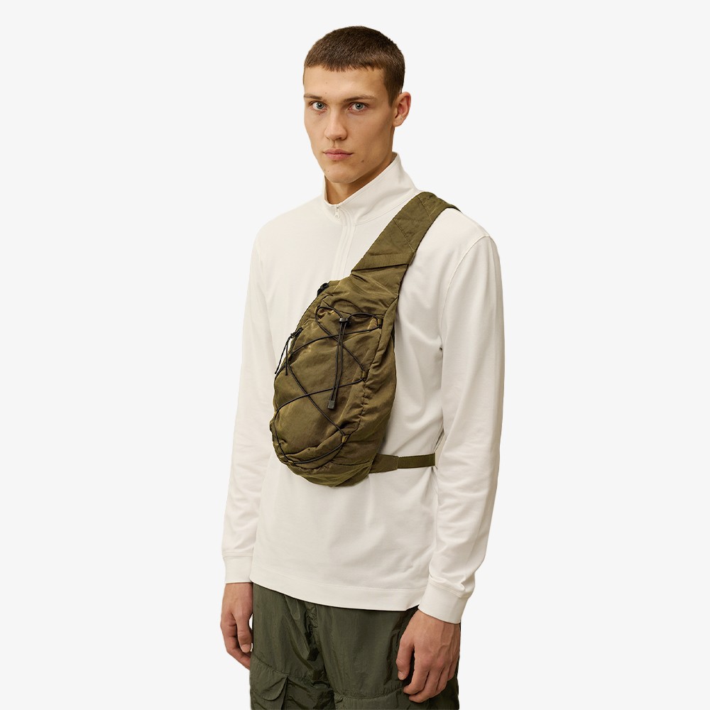 Nylon B Crossbody Rucksack 'Ivy Green'