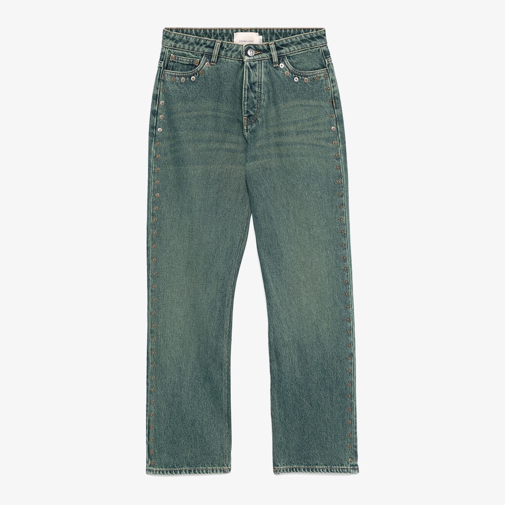 Crowd Trousers 'Green Denim'