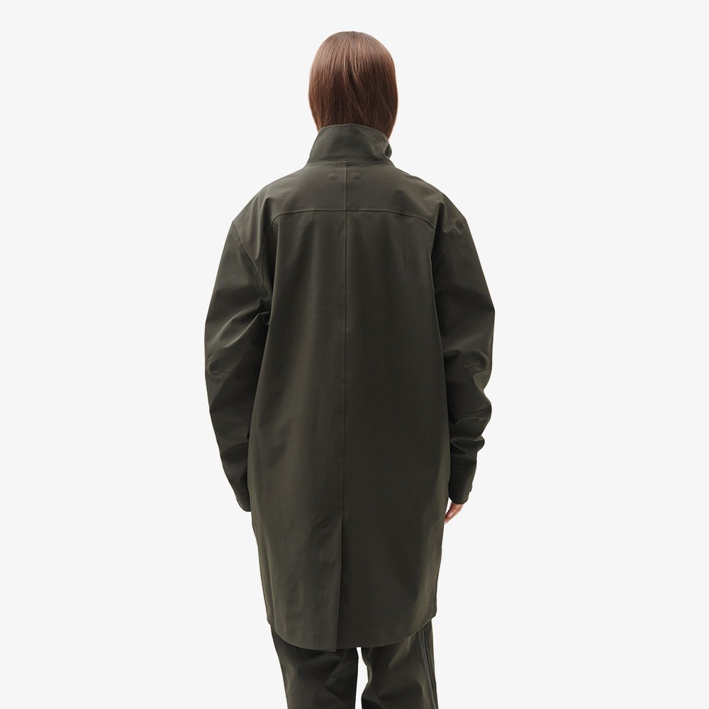 3L Shell Long Coat 'Moss Green'