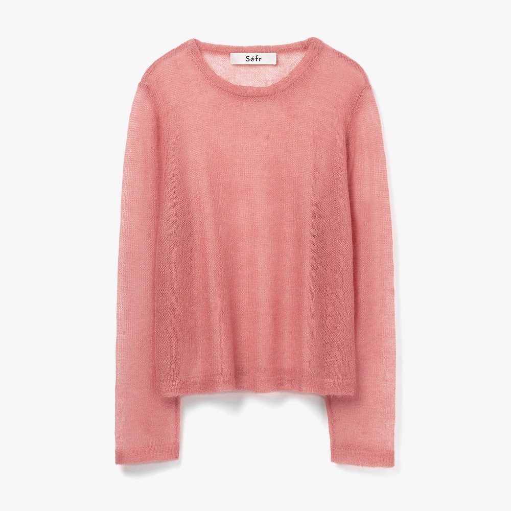 Les Sweater 'Rose Sheer Mohair'