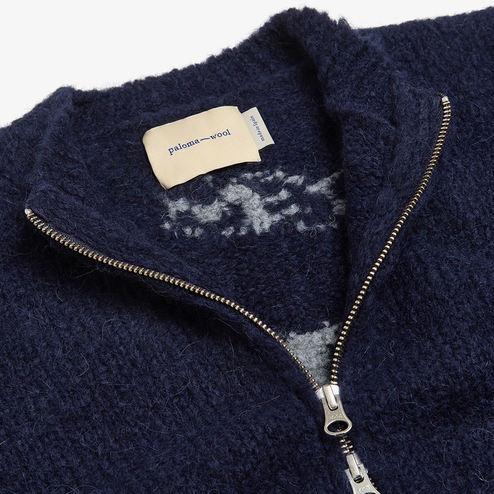 Plaisir Zip-Up Cardigan 'Navy'