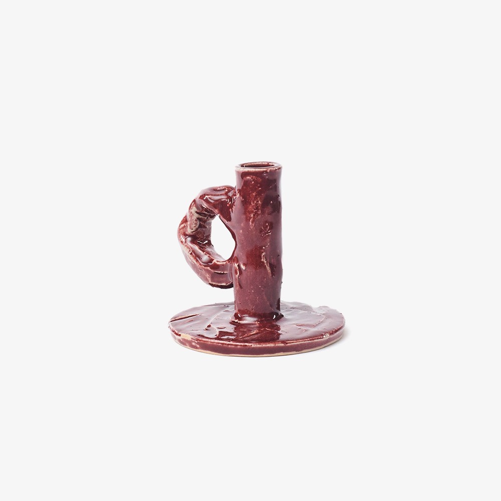 Studio Candlestick 'Burgundy'