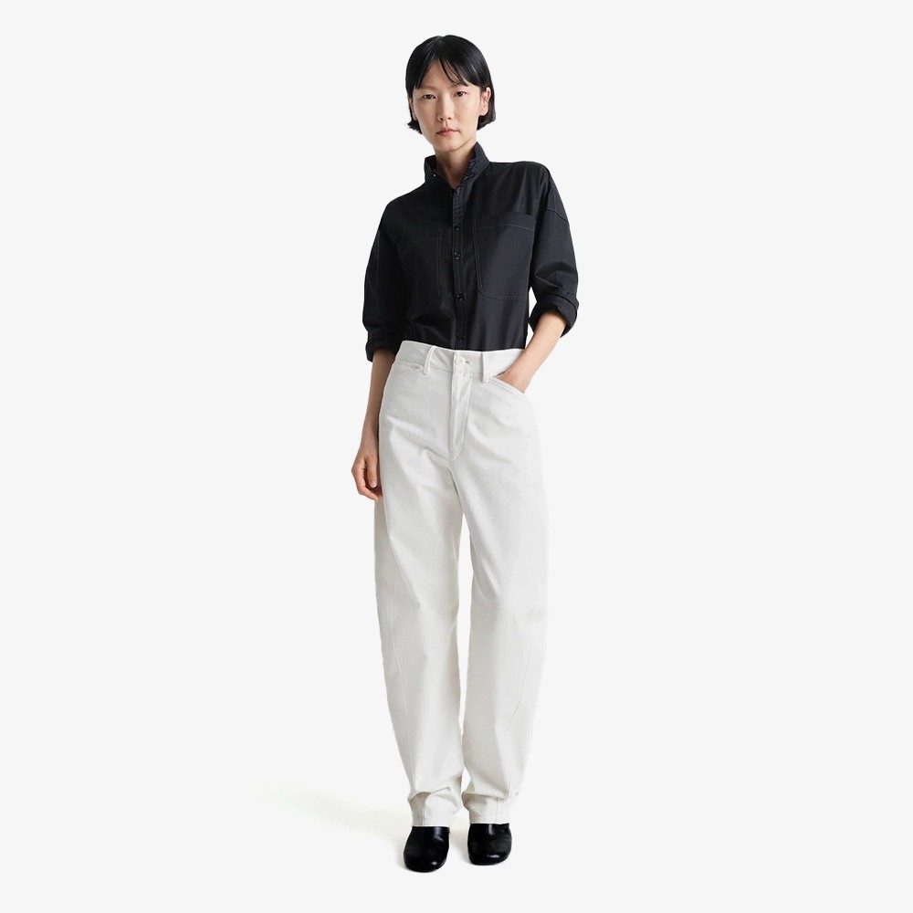 Five Pocket Twisted Pants 'Creamy White'