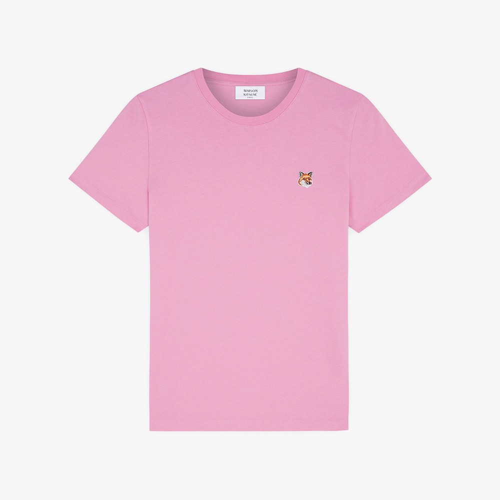 Fox Head Patch Regular T-Shirt 'Fae Pink'