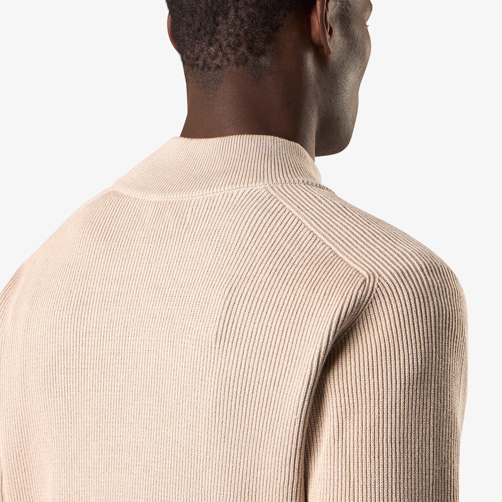 Ribbed Soft Knit Organic Cotton Shirt 'Desert'