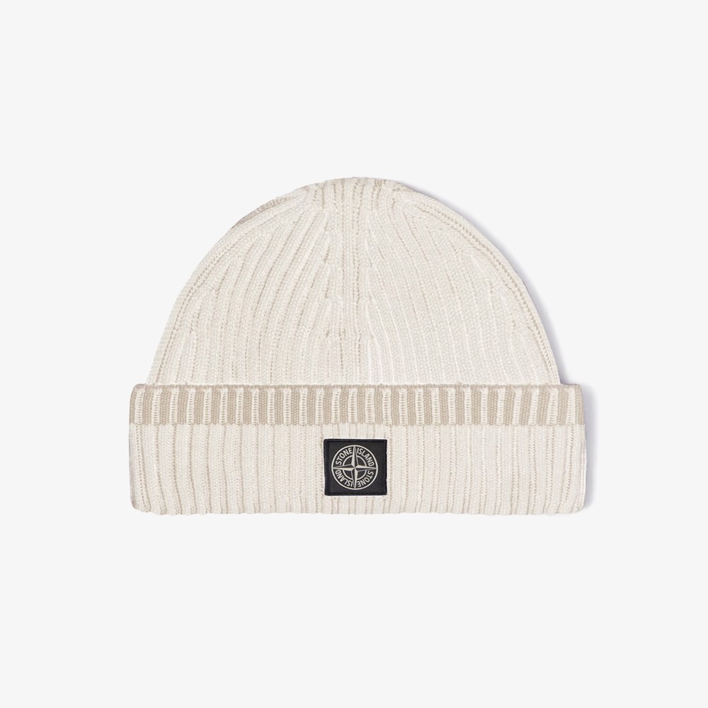 Vanisé Full Rib Rws Wool Beanie 'Natural Grey'