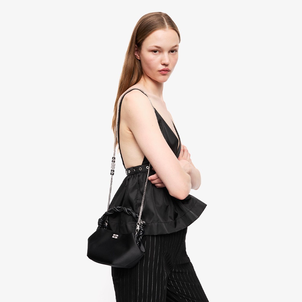 Bou Bag Mini Soir Satin 'Black'