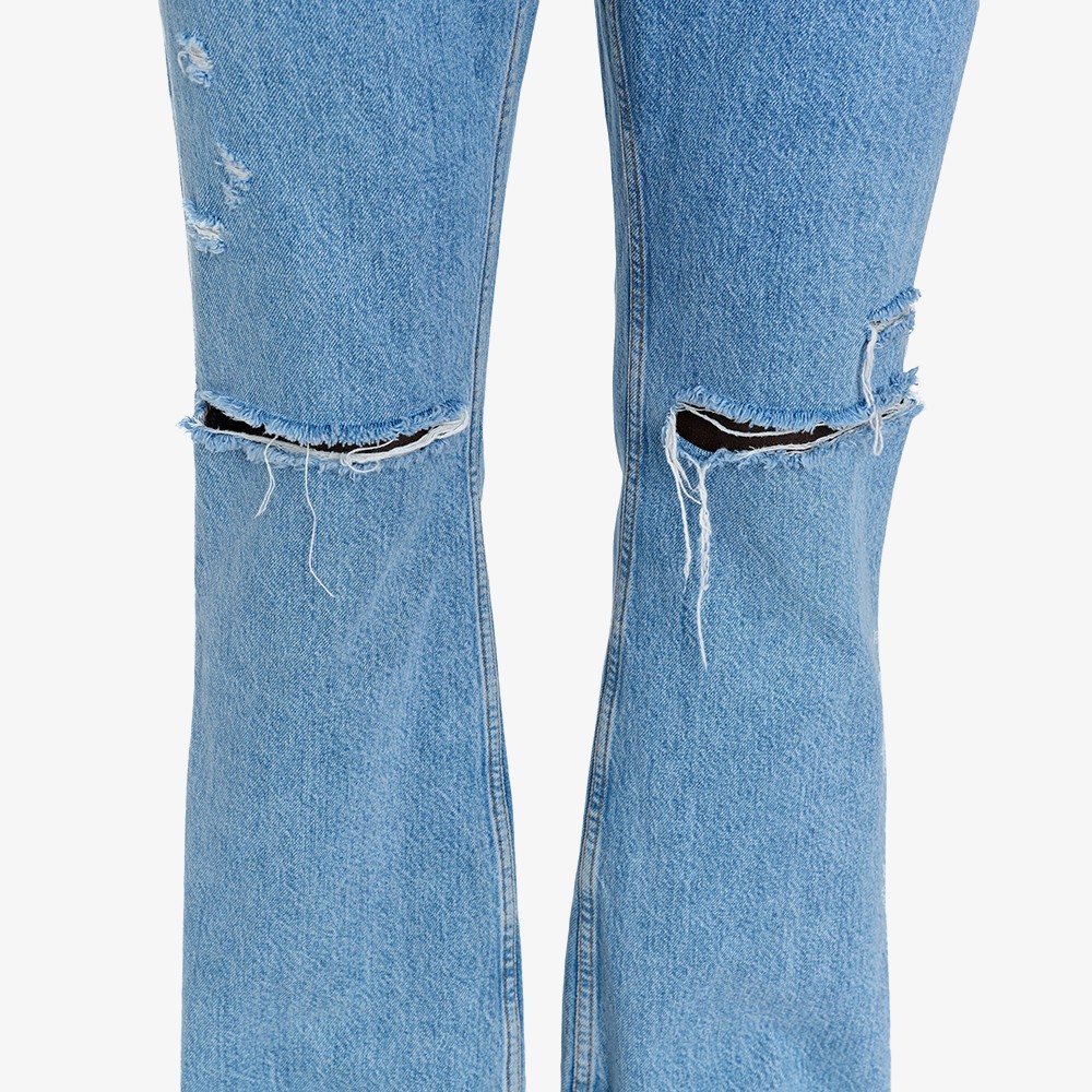 Rider Cut Jeans 'Trashed Mid Blue'