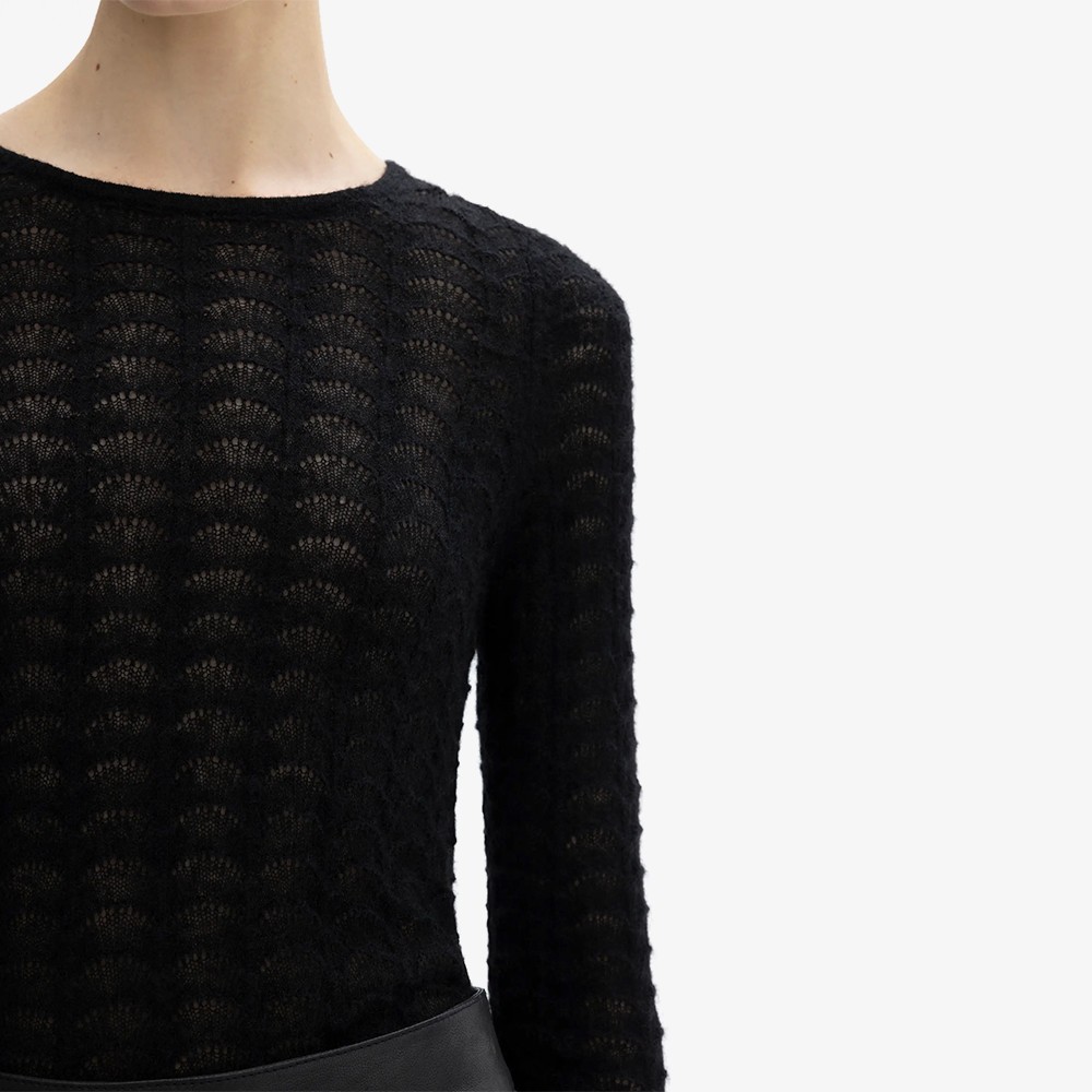 Wool Lace Top 'Black'