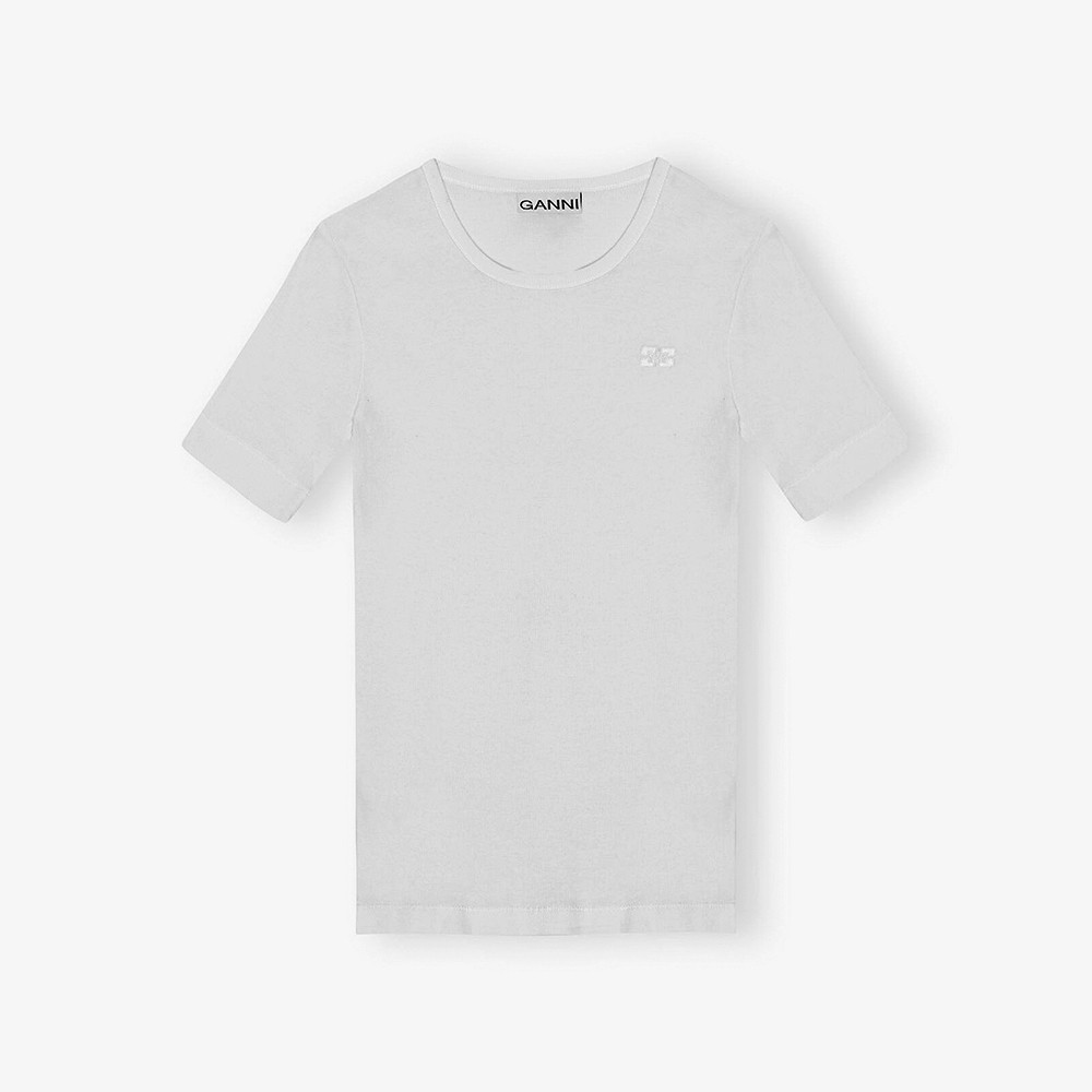 Soft Cotton Rib Short Sleeve T-Shirt